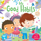 Booktopus Slide and Learn Board Book - My Good Habits Emotional Learning Book - Interactive Books for Kids 4+